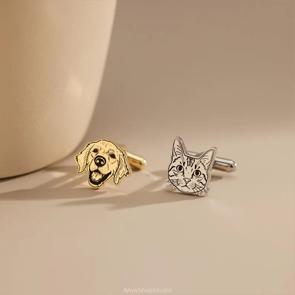 กระดุมข้อมือรูปสัตว์เลี้ยงแบบก - Tie Clip Silver บทวิจารณ์และราคา