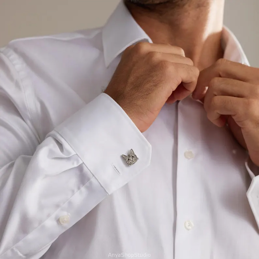 กระดุมข้อมือรูปสัตว์เลี้ยงแบบก - Tie Clip Silver บทวิจารณ์และราคา