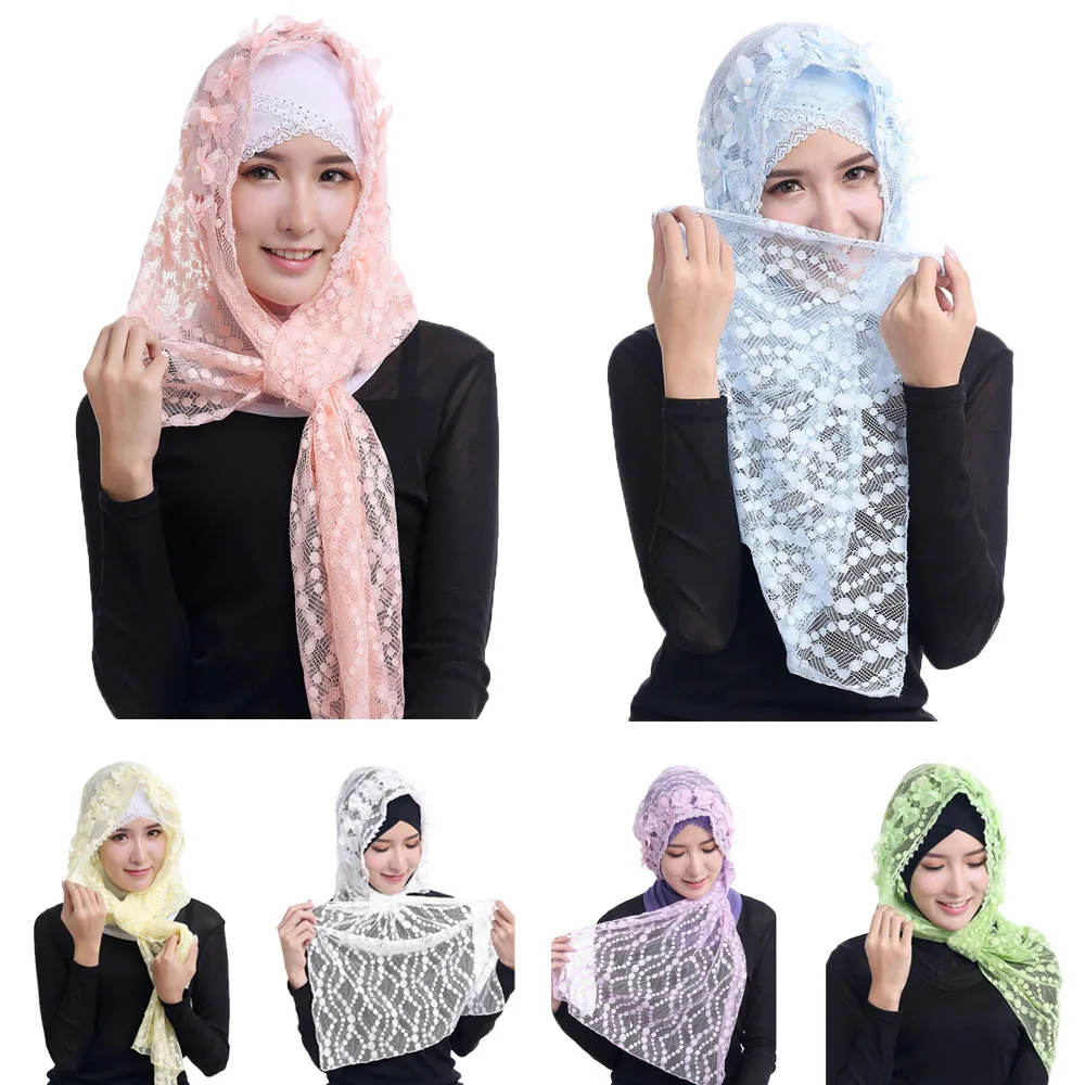 ผ้าคลุมไหล่ลูกไม้สีพื้น ระบายอ - Stole Wedding Shawl บทวิจารณ์และราคา