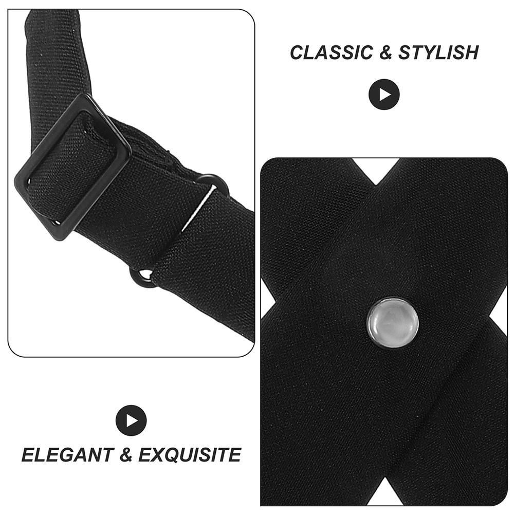 โบว์ไทสีดำ 2 ชิ้นสำหรับผู้หญิง - Bow Tie Pre Tied บทวิจารณ์และราคา