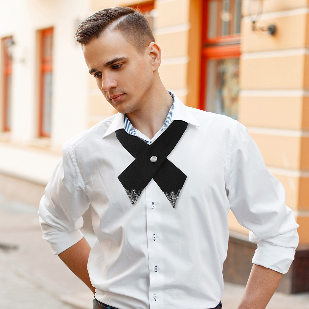 โบว์ไทสีดำ 2 ชิ้นสำหรับผู้หญิง - Bow Tie Pre Tied บทวิจารณ์และราคา
