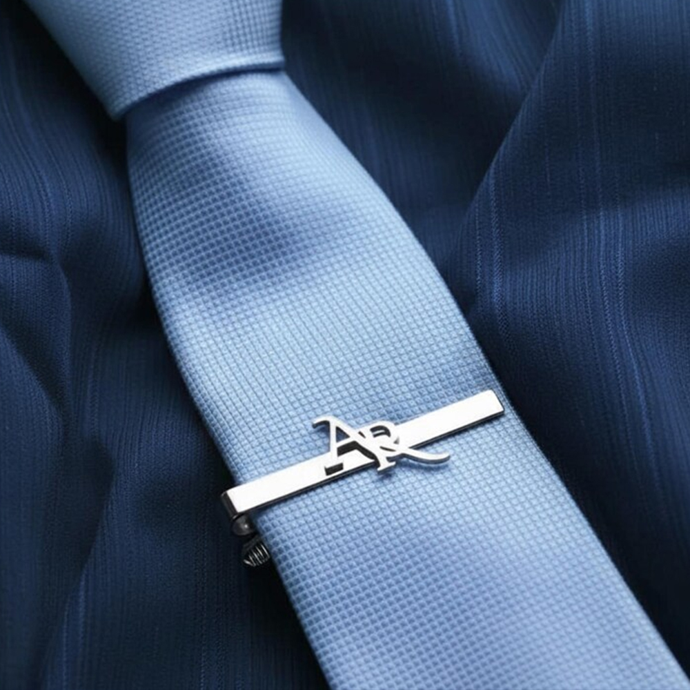 ชุดคลิปหนีบเนคไทสแตนเลสสตีลแบบ - Tie Clip Silver บทวิจารณ์และราคา