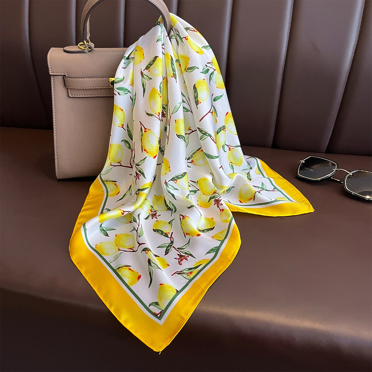 2025 ใหม่สีเหลืองมะนาวพิมพ์ผ้า - Face Scarf Mask บทวิจารณ์และราคา