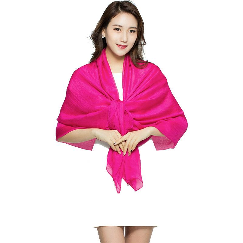 ยาวผ้าพันคอฤดูร้อนผ้าพันคอสุภา - Silk Neck Scarf บทวิจารณ์และราคา